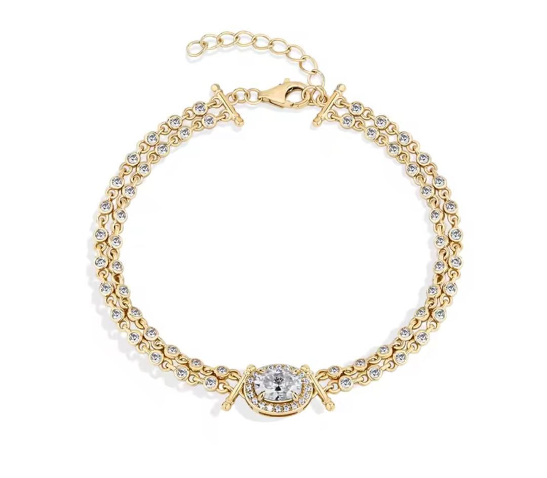 Mbwa-Hyel Double-Row Bracelet